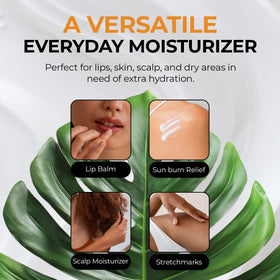 Scalp moisturizer with shea butter for gentle daily care.