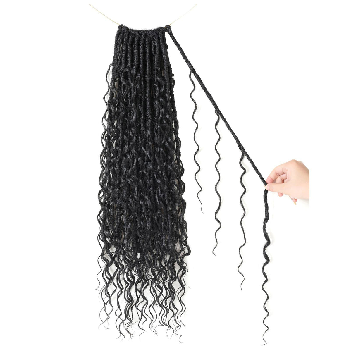 Scanbos Boho Locs lightweight-wear demonstrates comfortable all-day use.