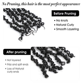 Scanbos Ultra-lightweight crochet hair with breathable fibers for comfort.