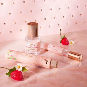 Scentbird Strawberry Shortcake embossed cap design adds a premium look