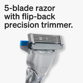 Schick Hydro 5 Sense flip trimmer reaches hard-to-shave areas.