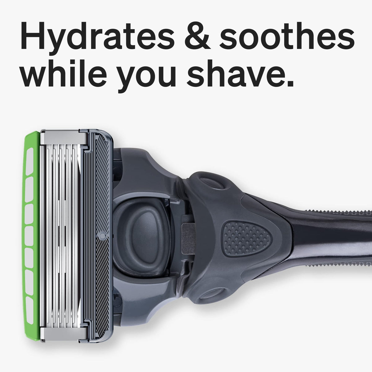 Schick Hydro 5 Sense gel formula with herbal extracts cushions skin during shave