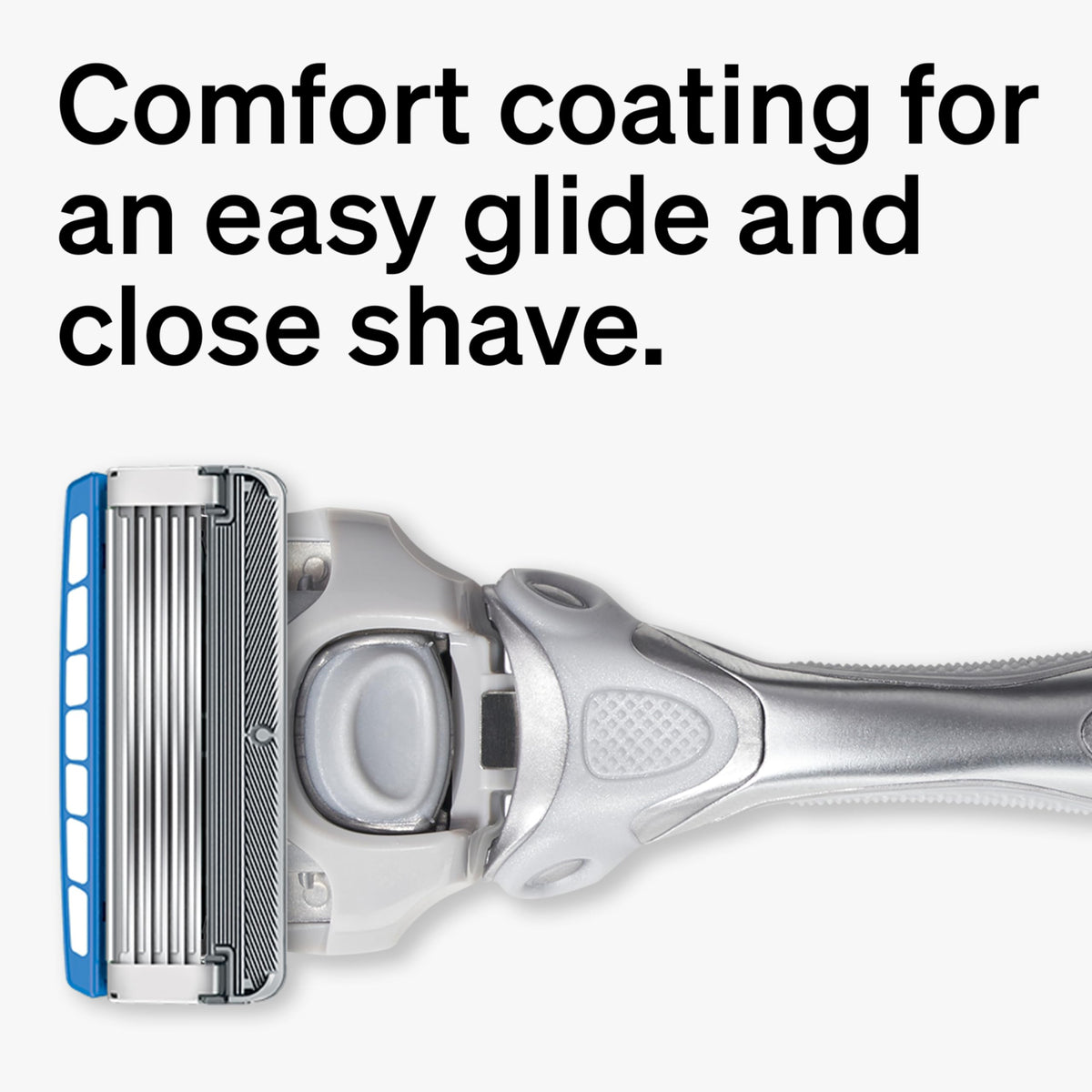 Schick Hydro Dry Skin Razor blade cartridge with 5 blades for a close shave.
