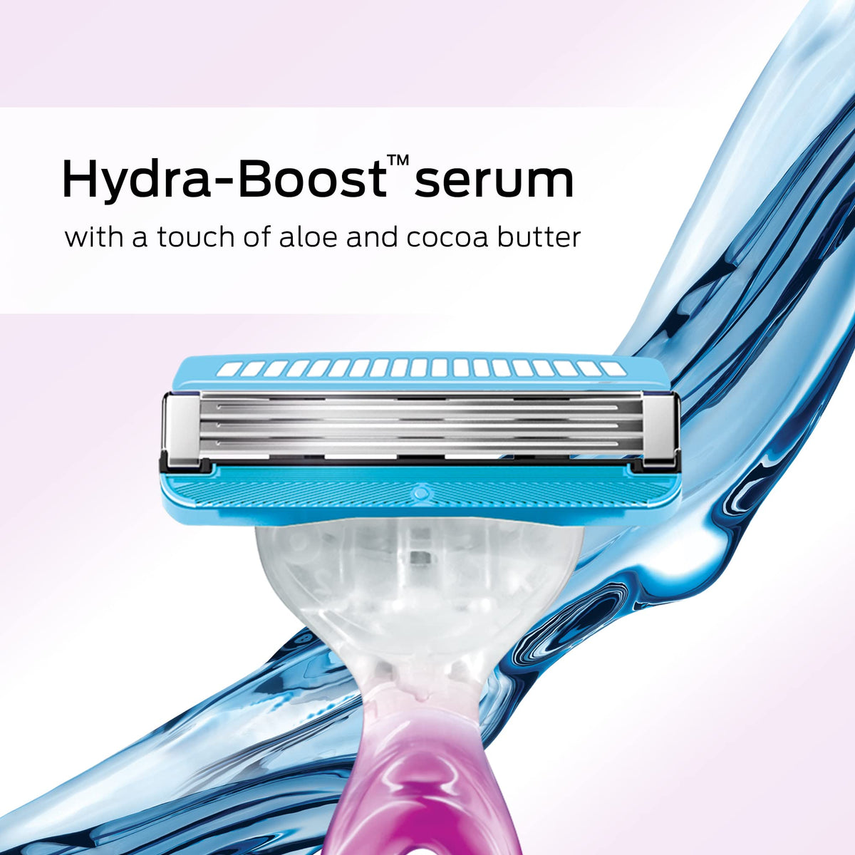 Schick Hydro Silk 3 pivot cartridge: reaches curves with a 40-degree pivot.