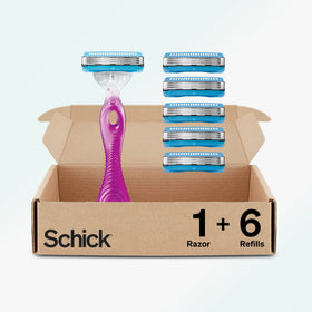 Schick Hydro Silk 3 razor underarms: skin guards help protect sensitive skin.