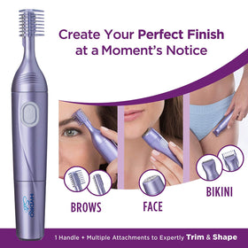 Schick Hydro Silk Perfect Finish Trimmer bikini area trimmer for precise shaping.