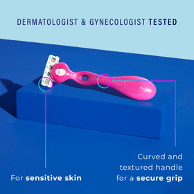 Schick Hydro Silk ultra-glide serum with aloe for hydrated skin during shaving.