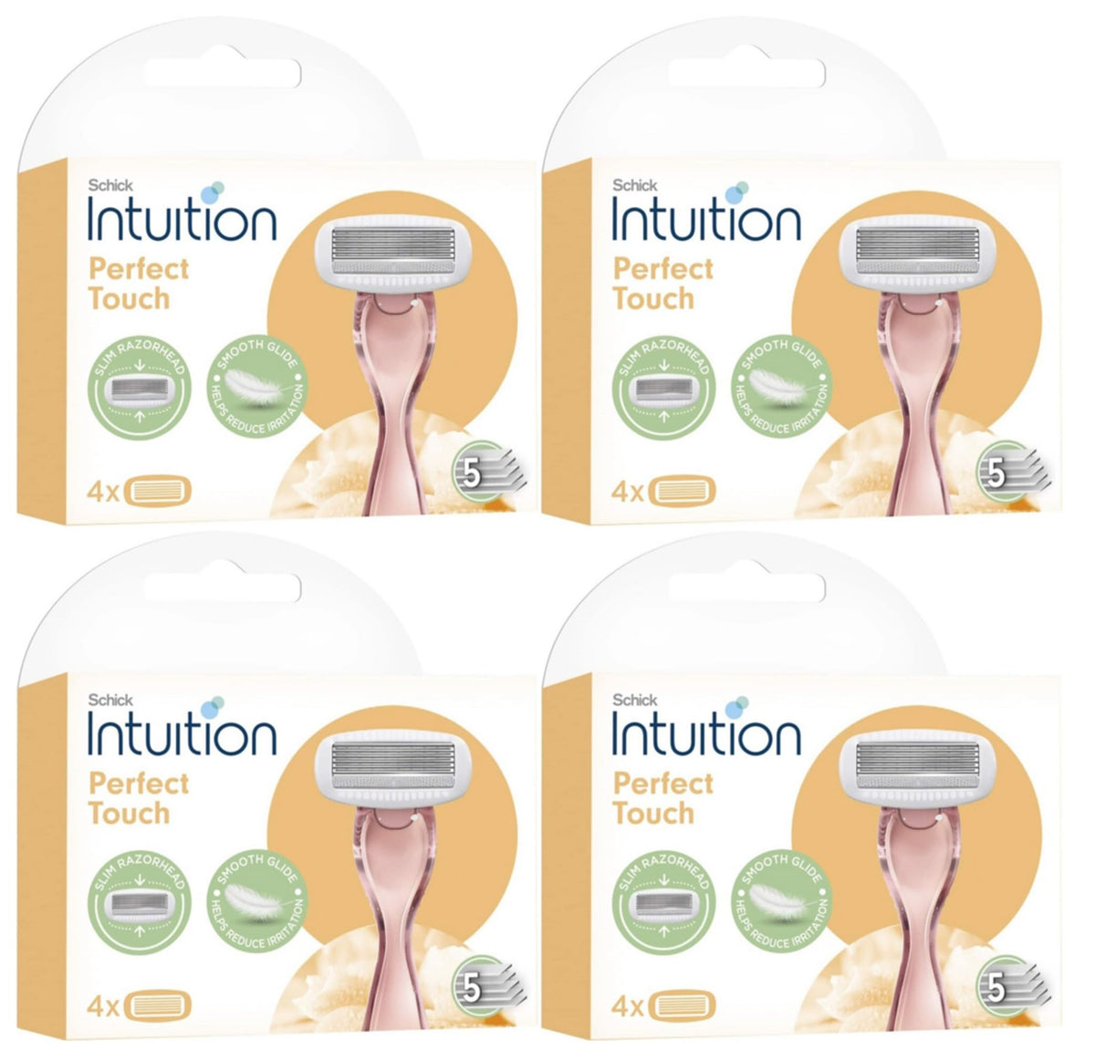 Schick Intuition refill cartridge with precision engineering for optimal blade alignment and skin comfort.