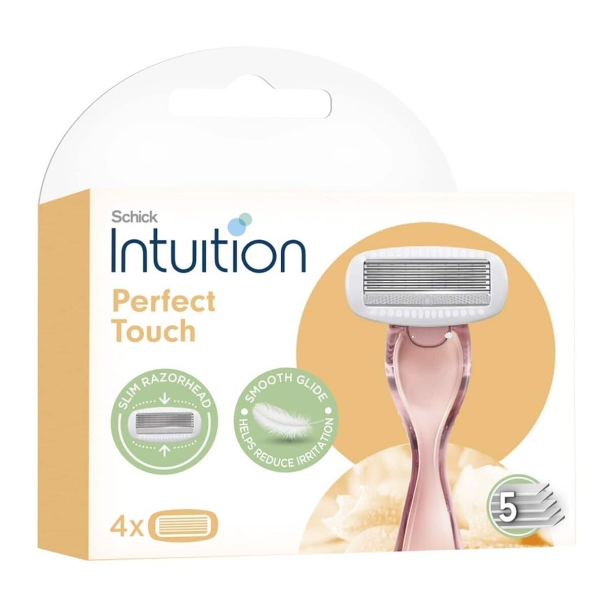 Schick Intuition Easy replacement feature enabling quick cartridge changes.