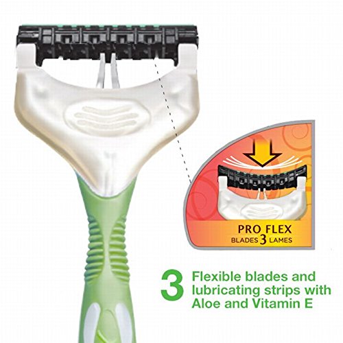 Schick Xtreme3 razor showcasing ergonomic rubberized handle for a secure grip.