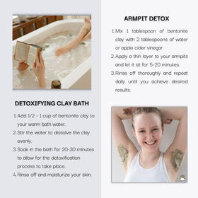 Schizandu Organics bentonite cleanser usage evokes gentle, mineral-rich cleansing routine.