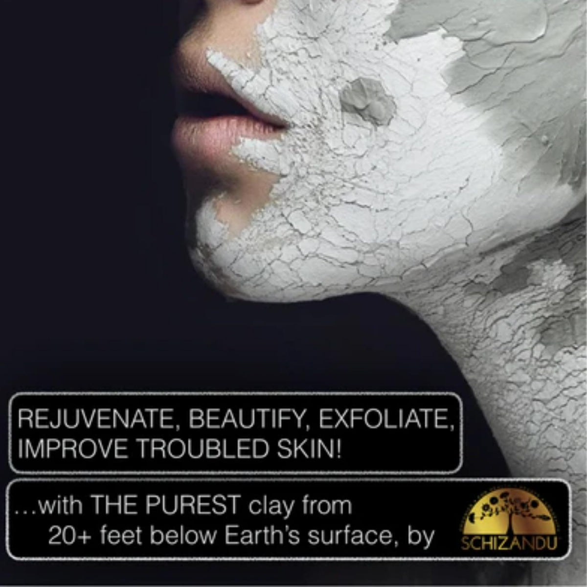 Schizandu Organics hair mask application reveals clay’s clarifying potential.