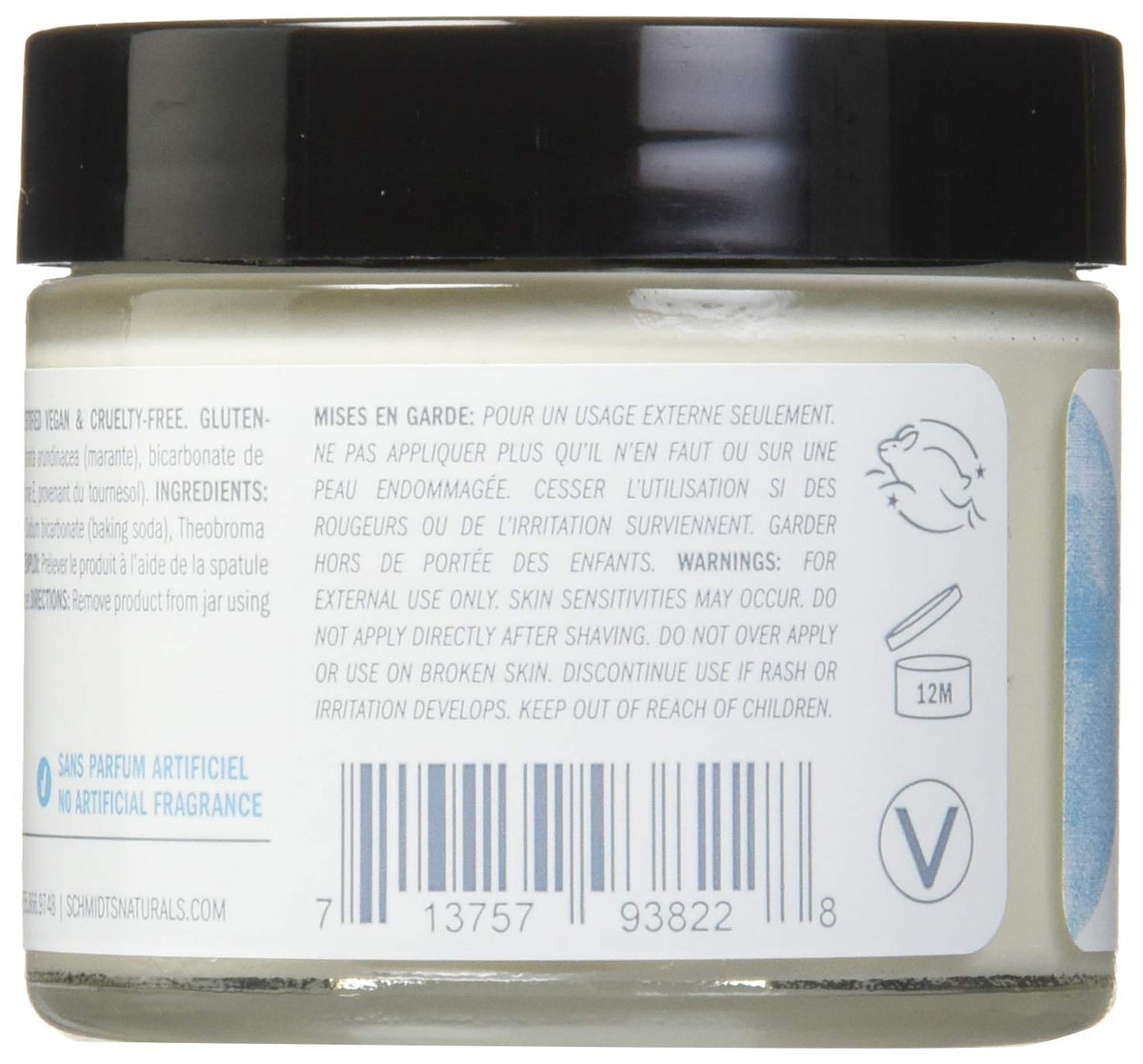 Schmidt's fragrance-free deodorant provides non-greasy, quick-absorbing protection for daily use.