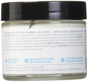 Schmidt's Natural Deodorant fragrance-free jar for aluminum-free protection.