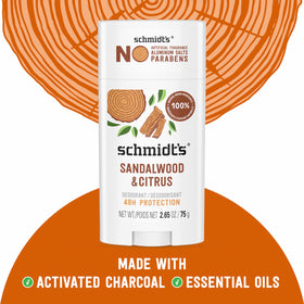 Schmidt's Sandalwood & Citrus texture suggesting non-greasy feel.
