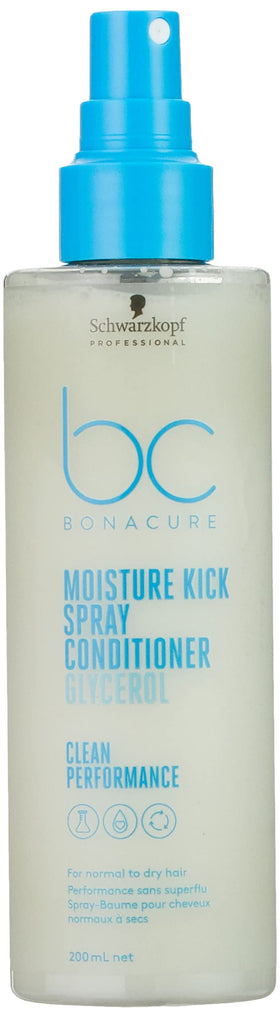 Schwarzkopf Bonacure Moisture Kick on-hair spray helps curl definition