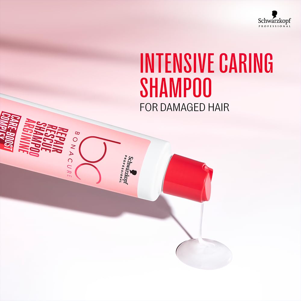 Schwarzkopf BC Bonacure Micellar Shampoo applied to hair for gentle cleansing