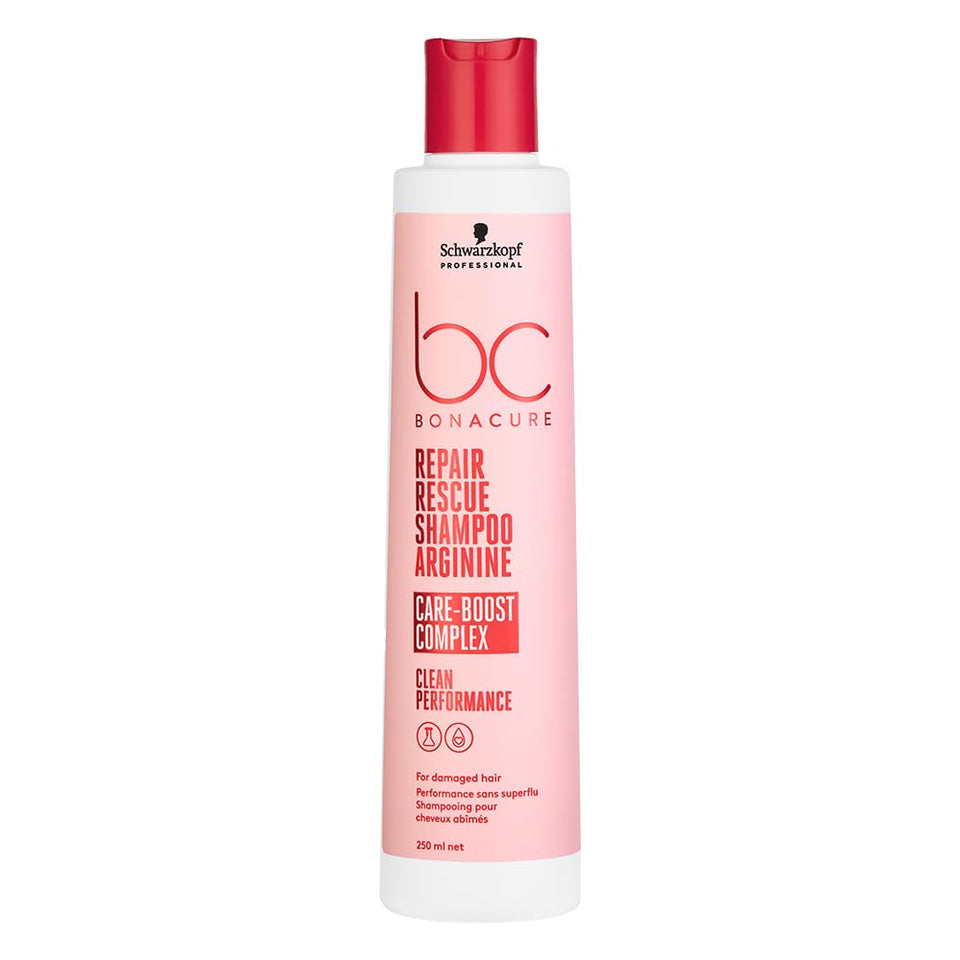 Schwarzkopf BC Bonacure Peptide Repair Rescue Micellar Shampoo bottle for damaged hair care