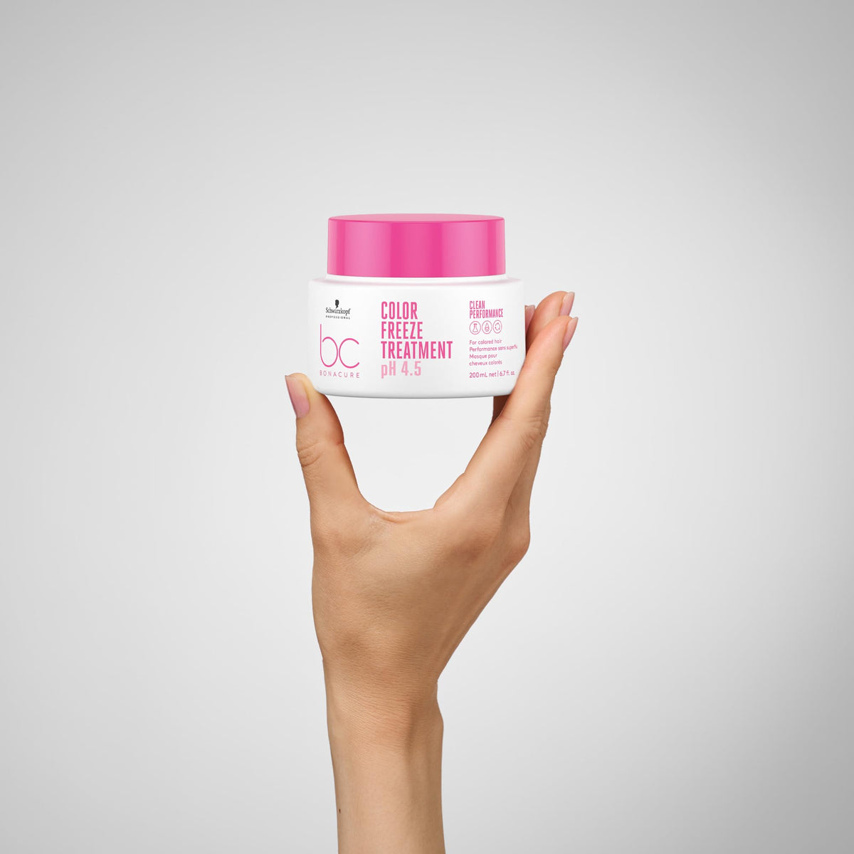 Schwarzkopf Bonacure ph4-5 color freeze cream jar for rich, lasting color protection