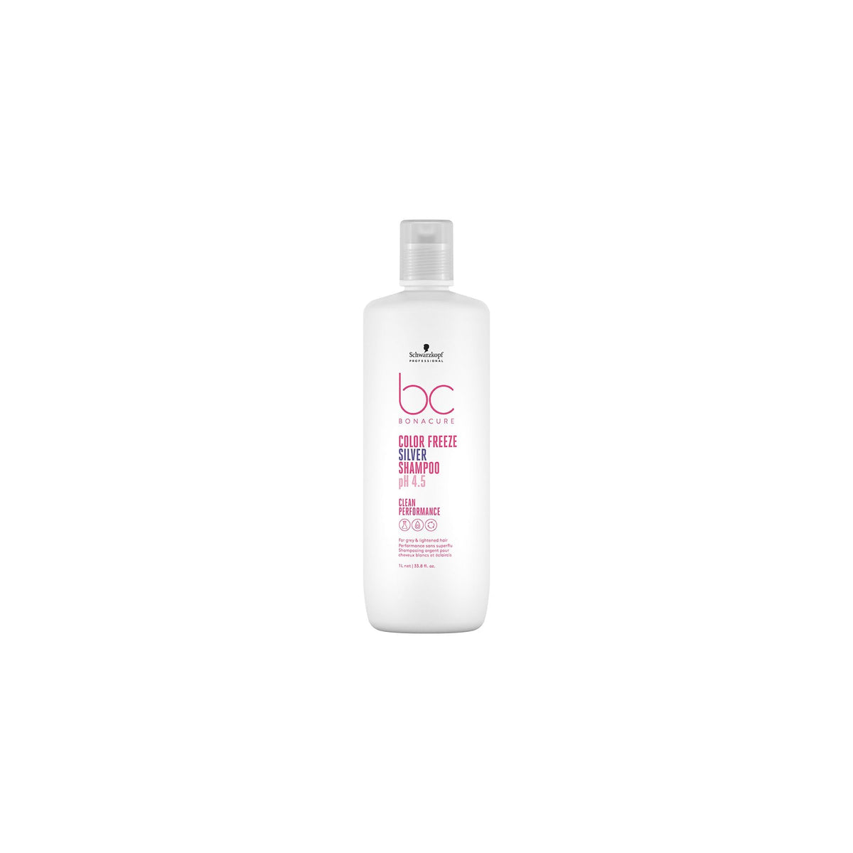 Schwarzkopf Bonacure Color Freeze Micellar Silver Shampoo pour refreshes cool tones on color treated hair.