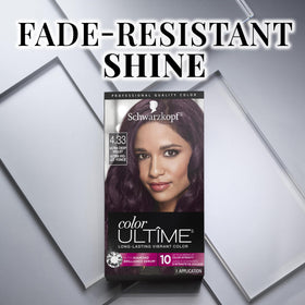 Schwarzkopf Color Ultime gloss finish after dyeing for enhanced brightness.