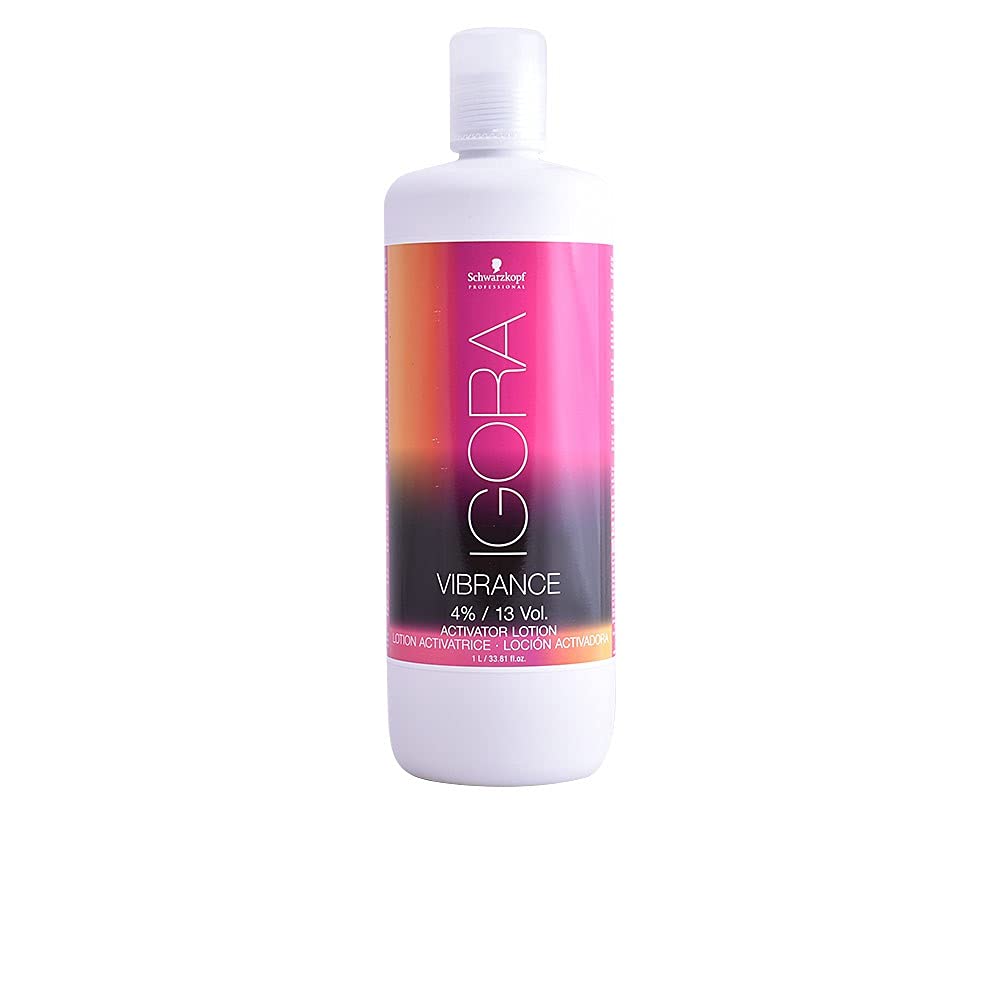 Schwarzkopf Igora Royal Vibrance Activator Lotion creates cream consistency for smoother color application.
