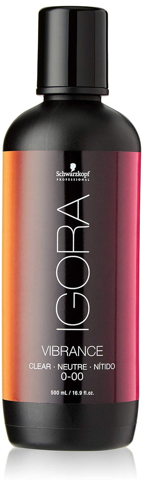 Schwarzkopf Igora Vibrance Clear bottle for salon gloss service and shine.