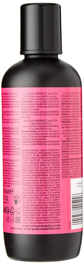Pastel tones achievable with Igora Vibrance Clear gloss finish.