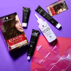Application gloves included for mess-free coloring with Schwarzkopf Keratin Color