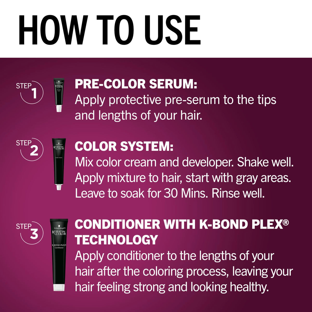 Schwarzkopf Post-Color Conditioner with K‑Bond Plex for stronger hair