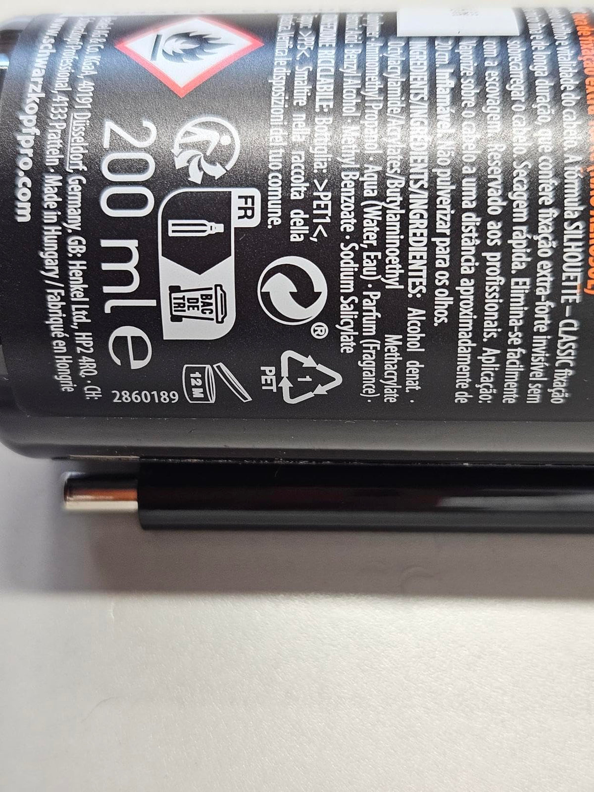 Schwarzkopf Silhouette Super Hold Pumpspray applied during styling for finger-dry, reliable hold.