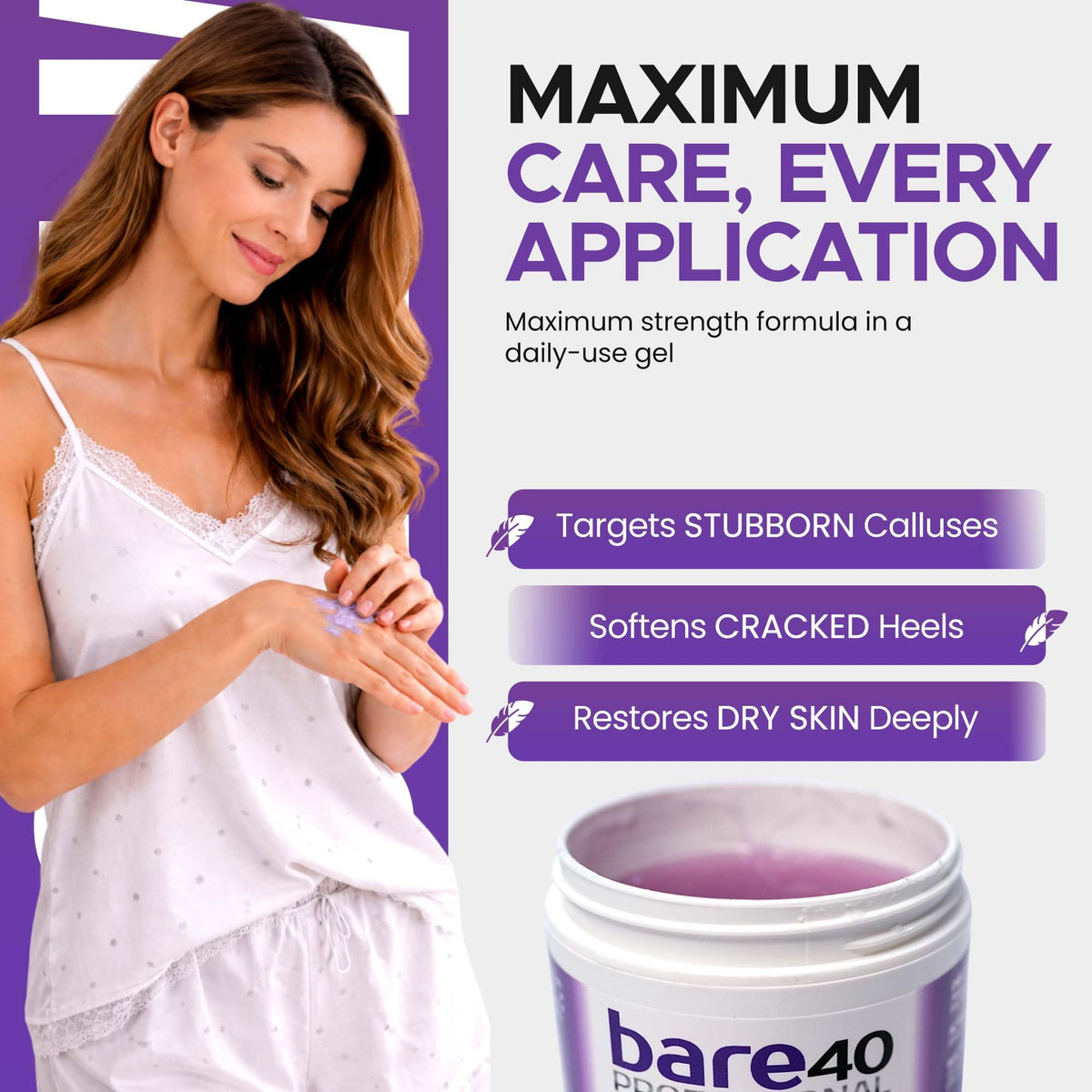 BARE 40 PRO made-in-USA label signals quality and ethical manufacturing.