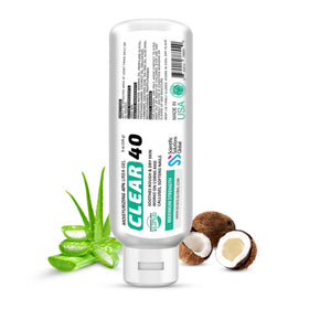 Scientific Solutions Global CLEAR 40 Urea Gel bottle for deep hydration on dry skin.