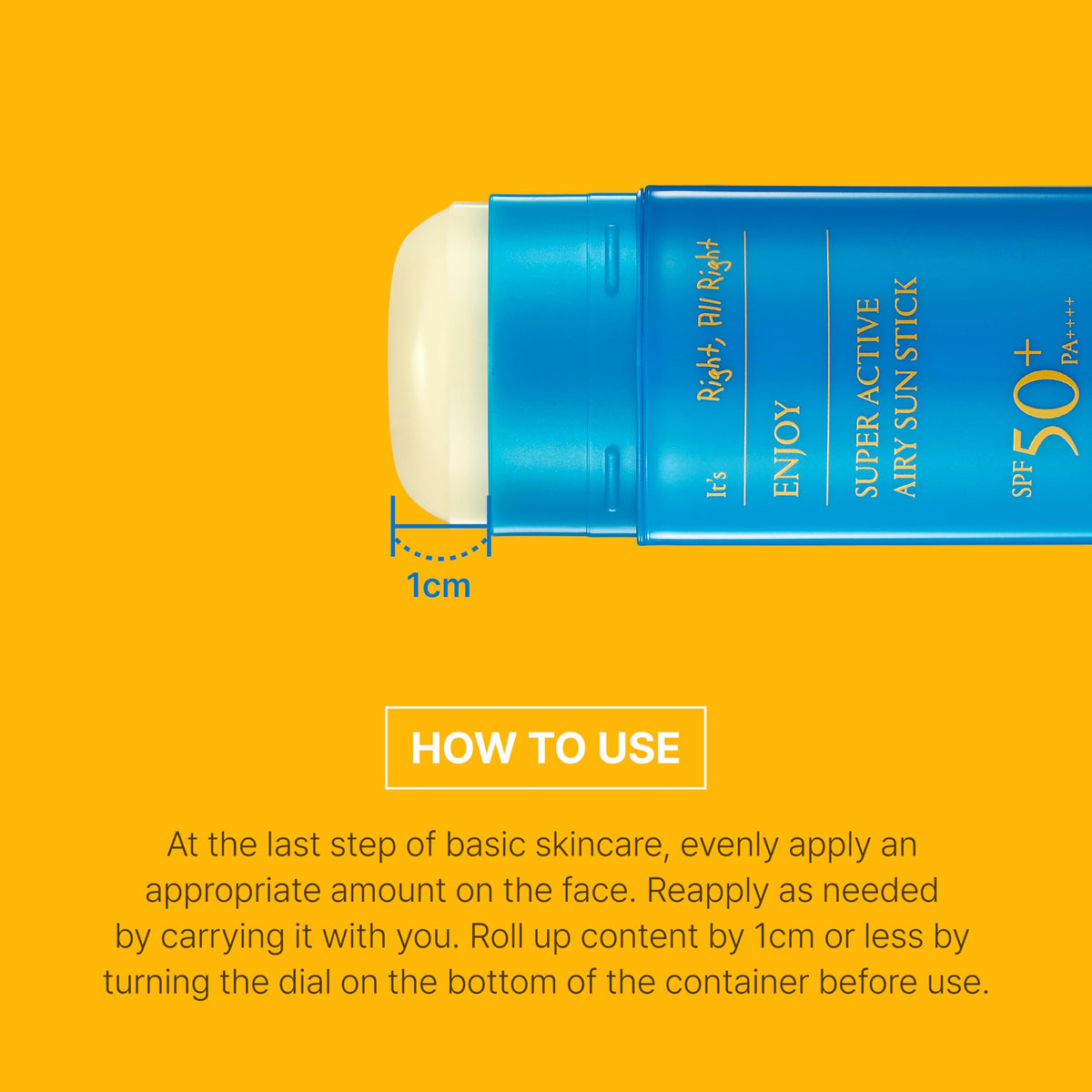 SCINIC Enjoy Super Active Airy Sun Stick test demonstrates durable UV coverage