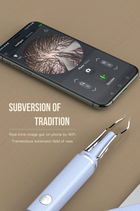 Scopepick eyebrow removal tweezer camera captures sharp close-ups for precise shaping