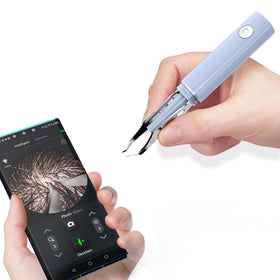 Scopepick hair removal tweezer with camera zoom for precise targeting of fine hairs