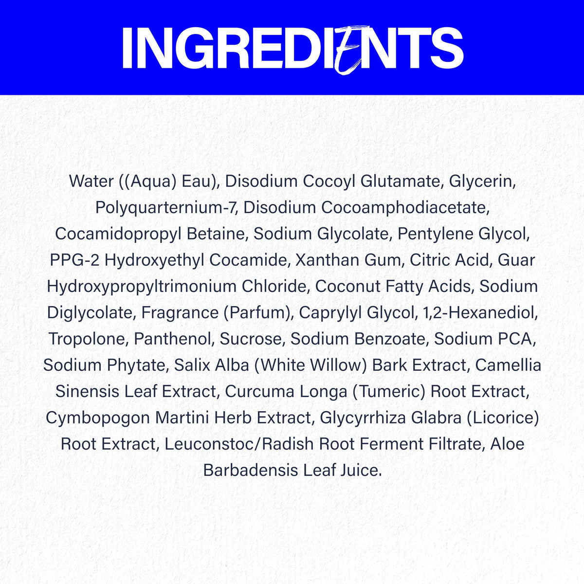 Key ingredients of Scotch Porter Restoring Face Wash, Willow Bark and Turmeric.