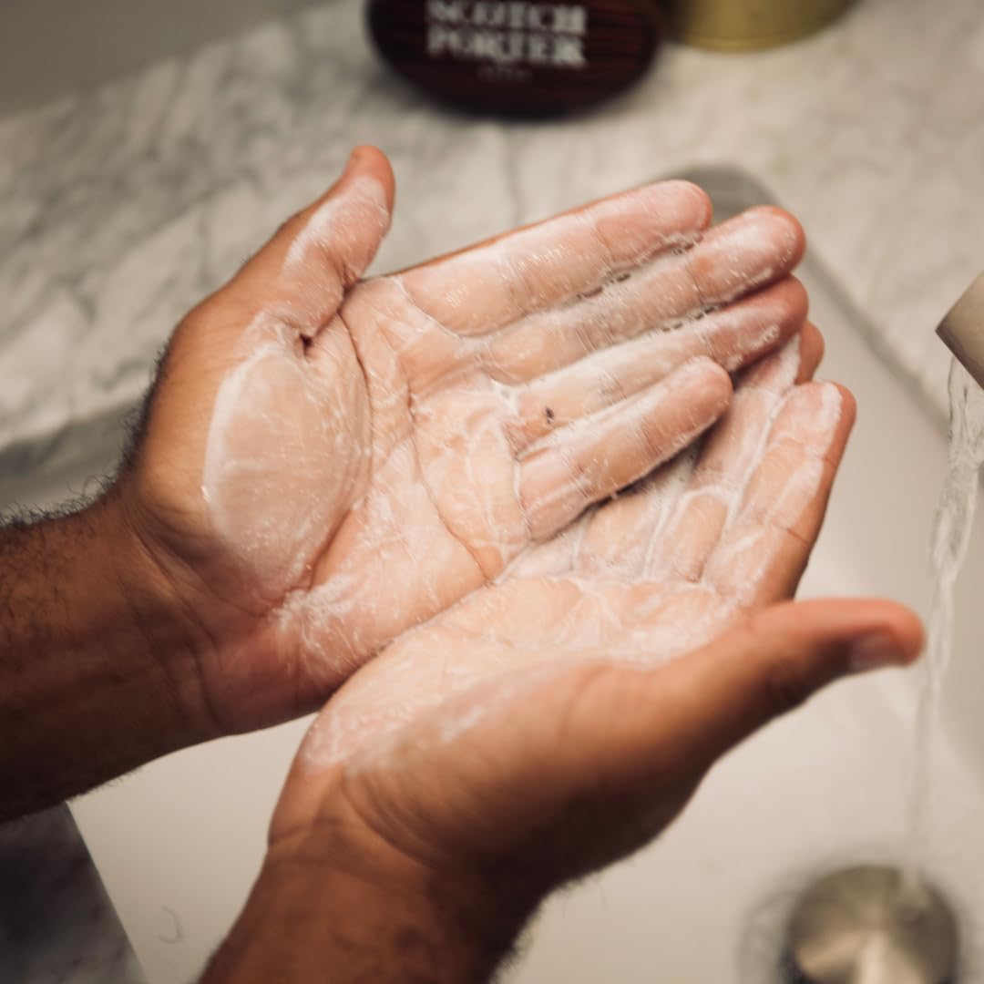 Scotch Porter Restoring Face Wash two-pack for convenient daily use.