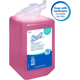 Scott Pro foam cleanser pump showing easy cassette loading for quick refills