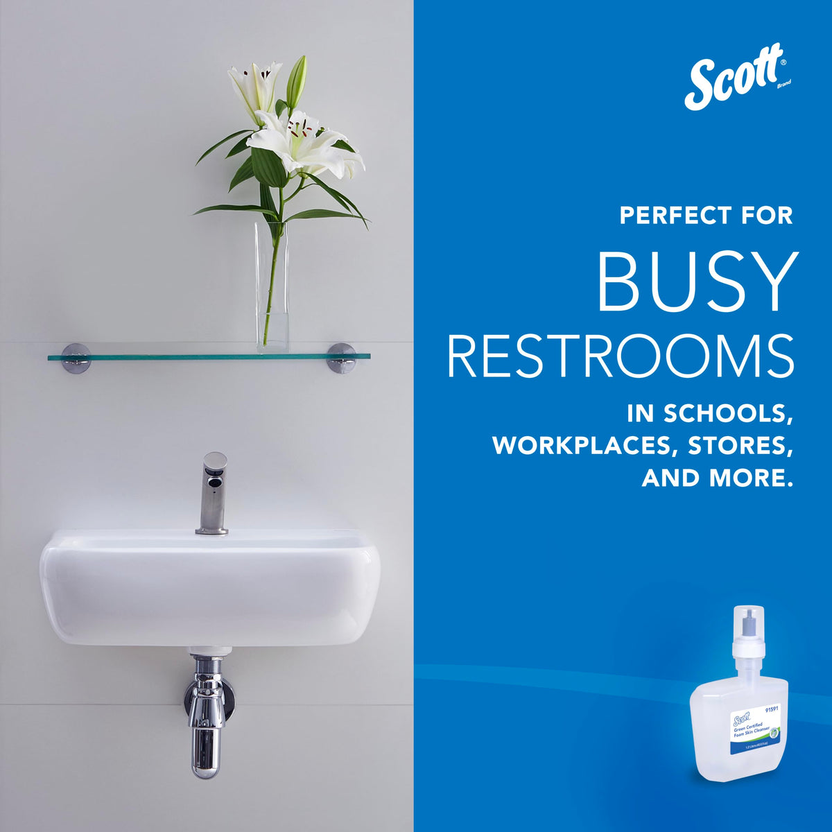Scott Professional fragrance-free label indicating fragrance-free formula