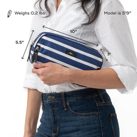 SCOUT 3-Way Toiletry Bag fabric resists dirt and wipes clean easily
