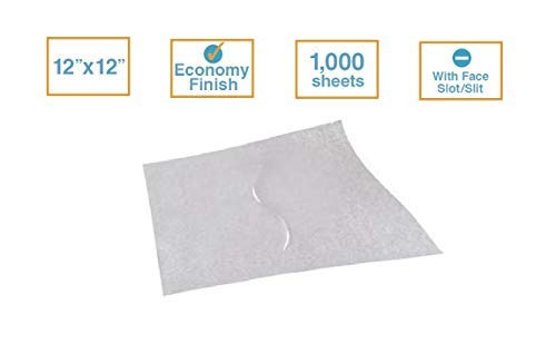 ScripHessco 12x12 white face rest sheets for clean, disposable convenience.