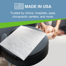 ScripHessco professional-grade headrest papers support comfort and sanitation.