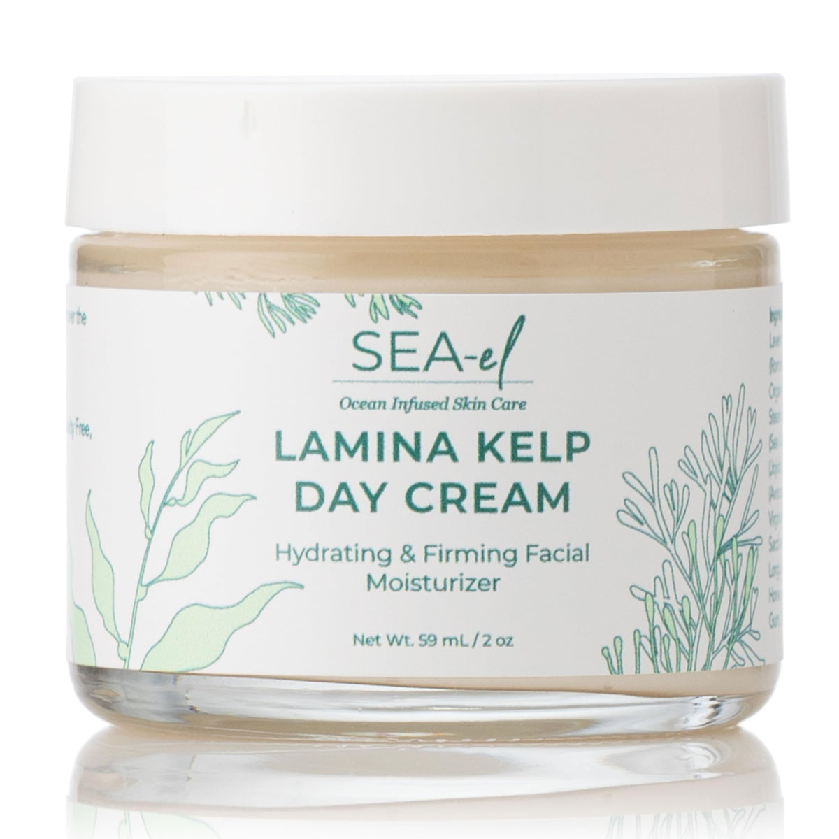 Sea-El Lamina Sea Kelp Day Cream packaging showcases sustainable design for daily use