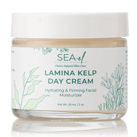 Sea-El Lamina Sea Kelp Day Cream packaging showcases sustainable design for daily use
