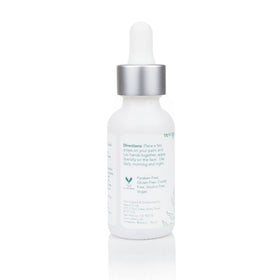 Sea-El serum applied to cheek for dewy hydration and glow.