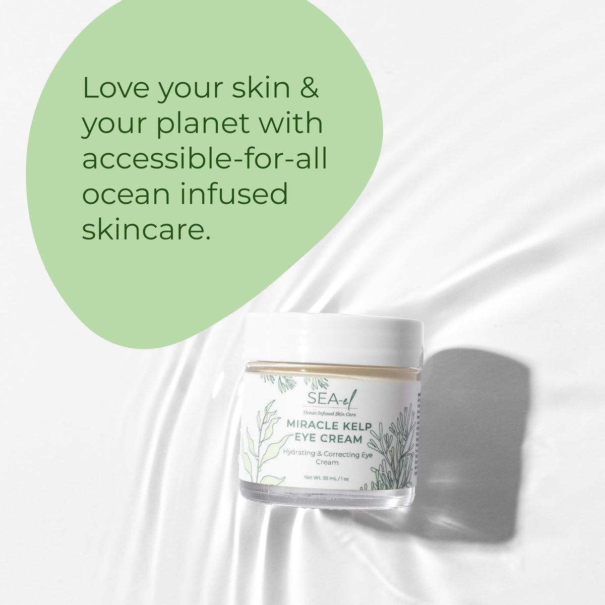 Sea-El Vegan cruelty-free label signals ethical skincare choice.