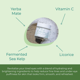 Sea-El Vitamin C Kelp Eye Gel hydrates delicate under-eye skin.
