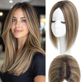 SEA SINGING hair toppers 12-inch mono base for natural volume