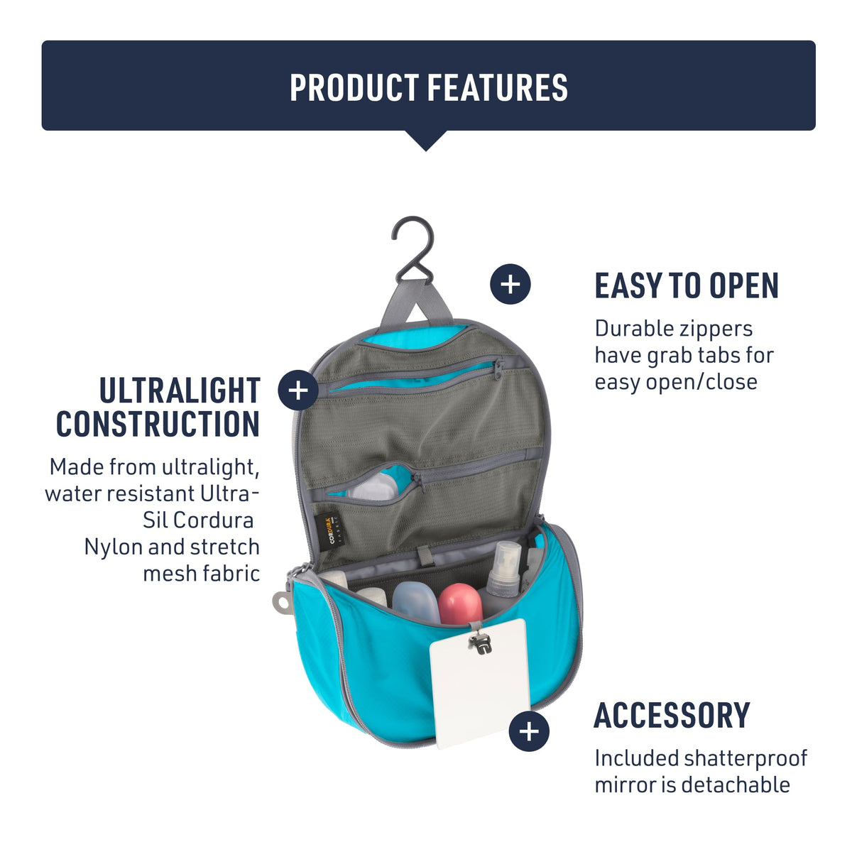 Mini size of Sea to Summit bag with compact dimensions